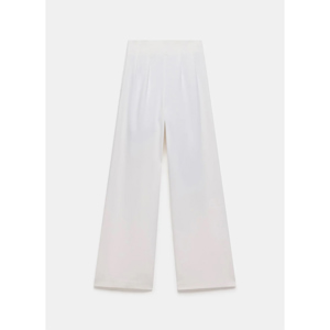 Mint Velvet White Wide Leg Darted Trousers